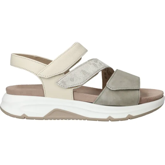 Gabor Rollingsoft sandalen beige Zilver