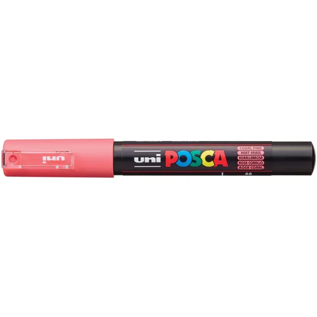 Posca marker met conische punt schrijfdikte extra-fijn koraal