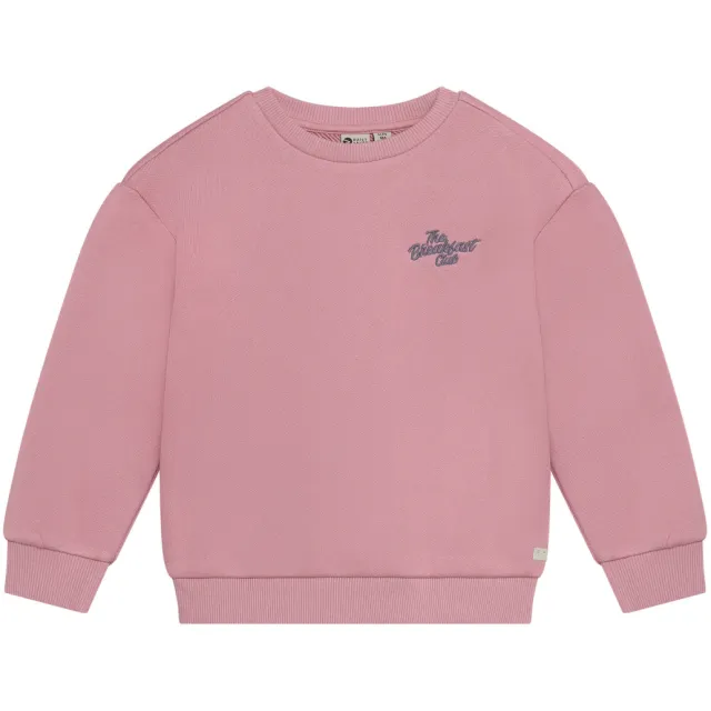 Daily7 rechtvallende sweater met backprint - oudroze, foto 2