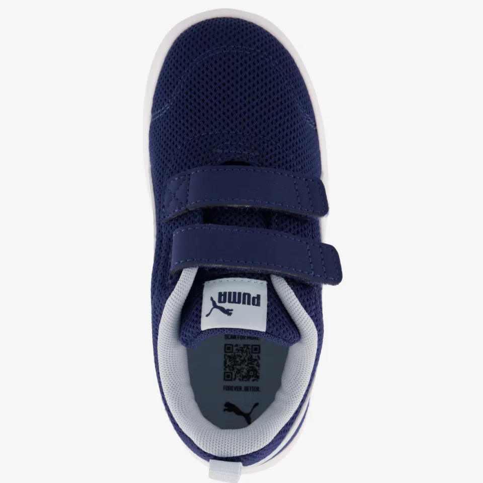 Puma Courtflex V3 Mesh sneakers donkerblauw donkerblauw/lichtblauw, foto 5