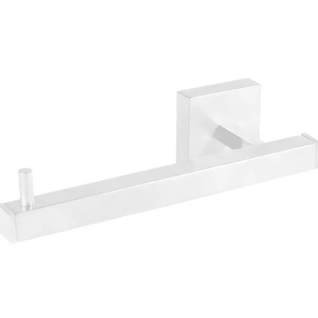 Tres Cuadro toiletrolhouder zonder deksel mat wit