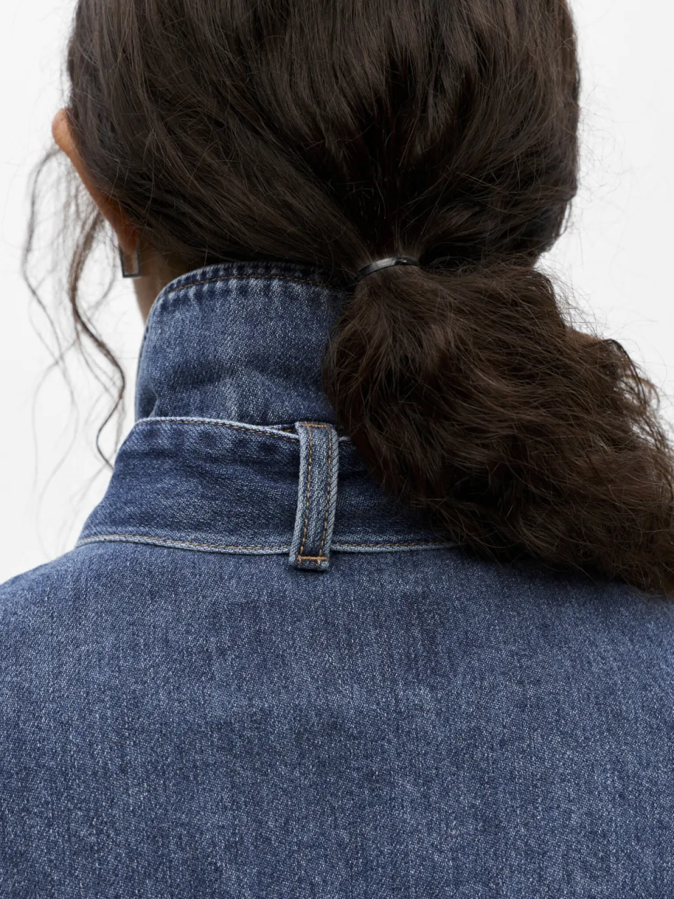 Object Objrosie blouse denim middelblauw, foto 4