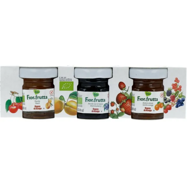 Fiordifrutta Biologische Jam Fruitmix 3 x 75 gr