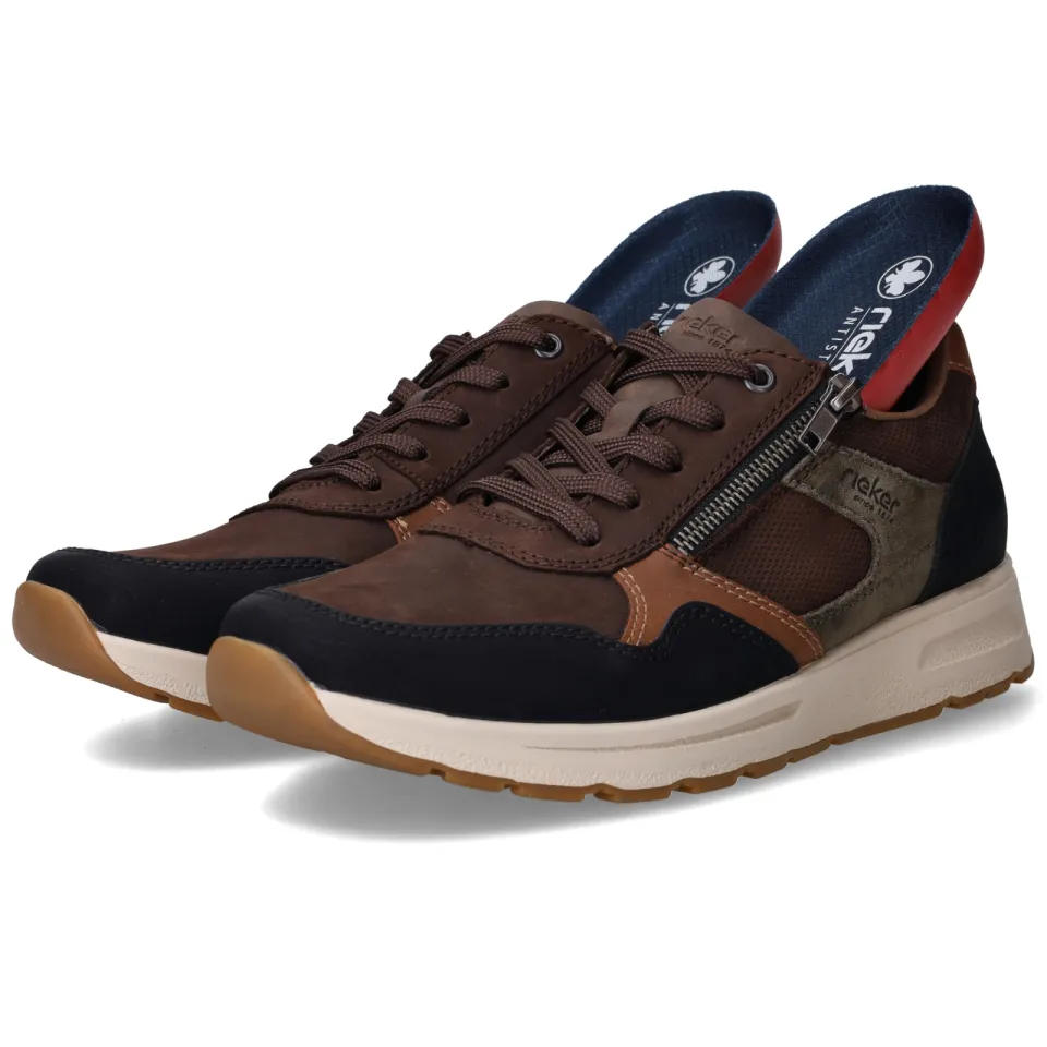 Rieker lage sneakers bruin, foto 6