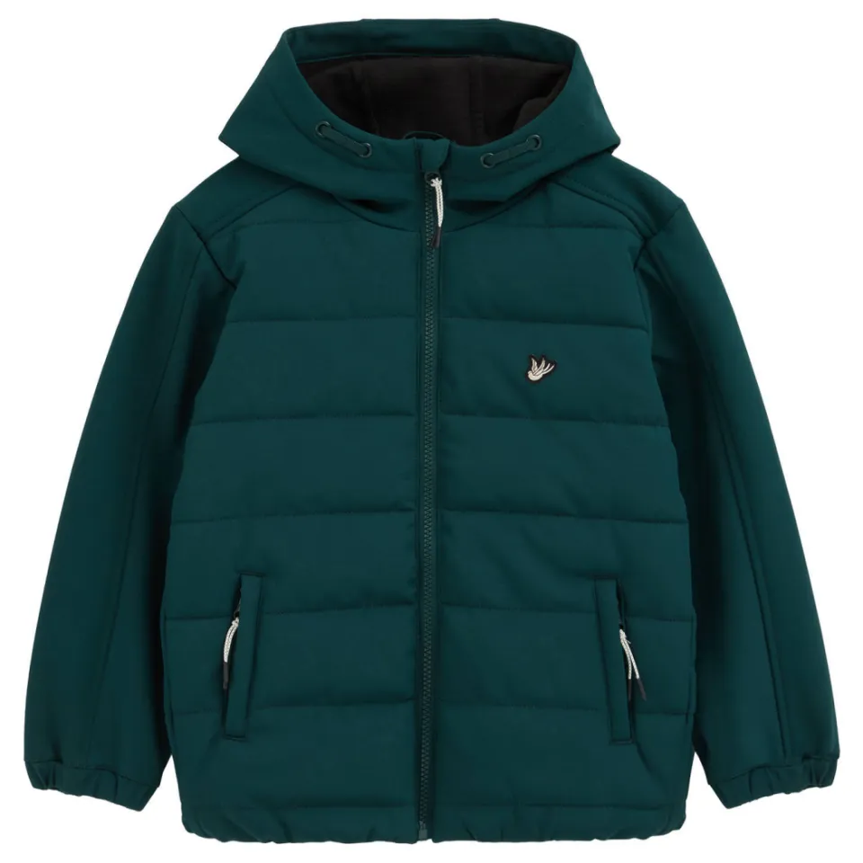 WE Fashion softshell jas donkergroen, foto 2