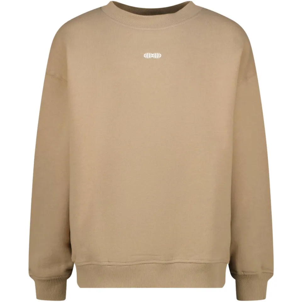 Raizzed sweater met backprint - bruin, foto 2