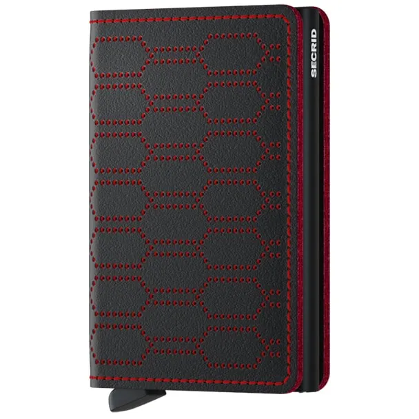 Secrid Slimwallet - Slimme Portemonnee - Fuel Black Red Zwart
