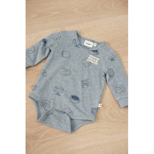 Feetje romper met print - blauw, foto 3