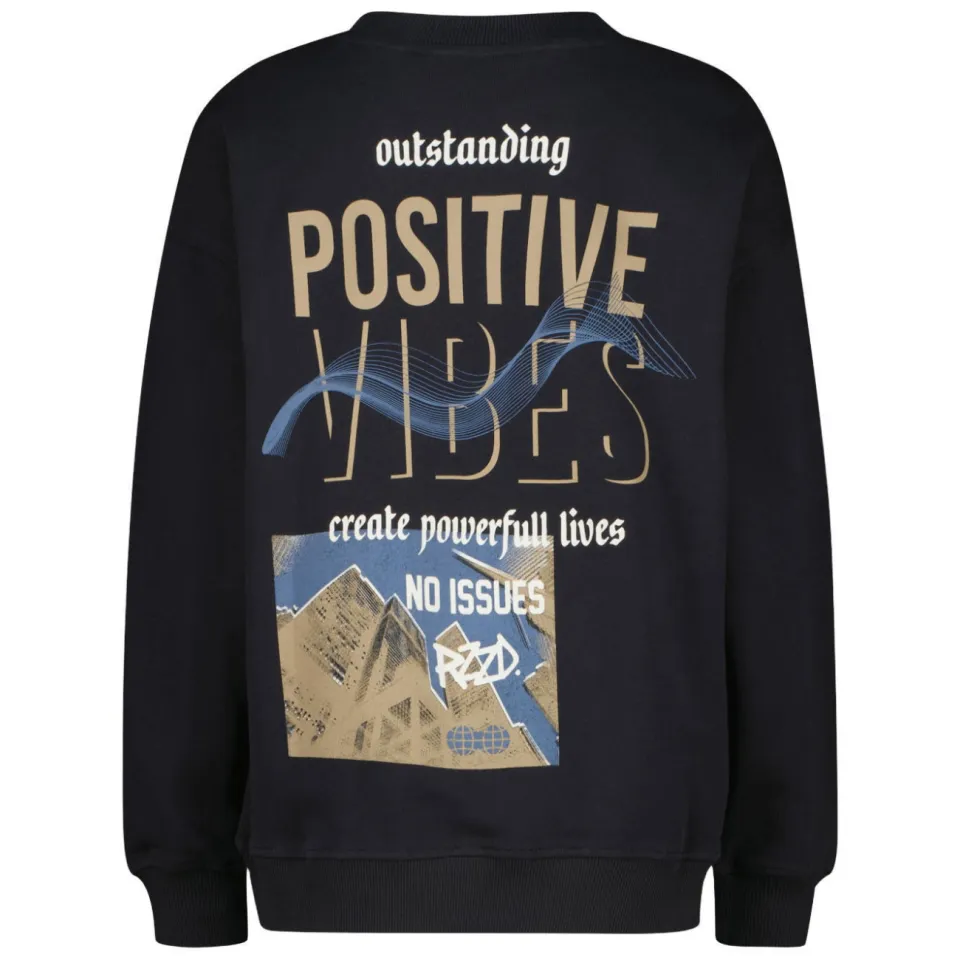 Raizzed sweater met backprint - zwart, foto 3