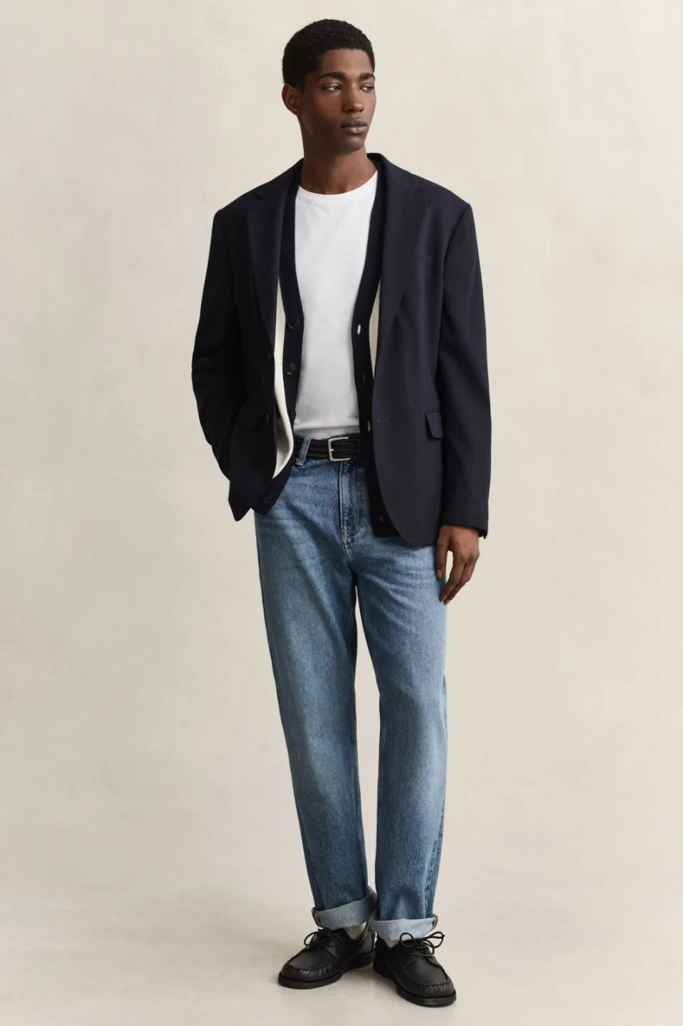 Gant regular fit T-shirt met logo en borduursels white wit