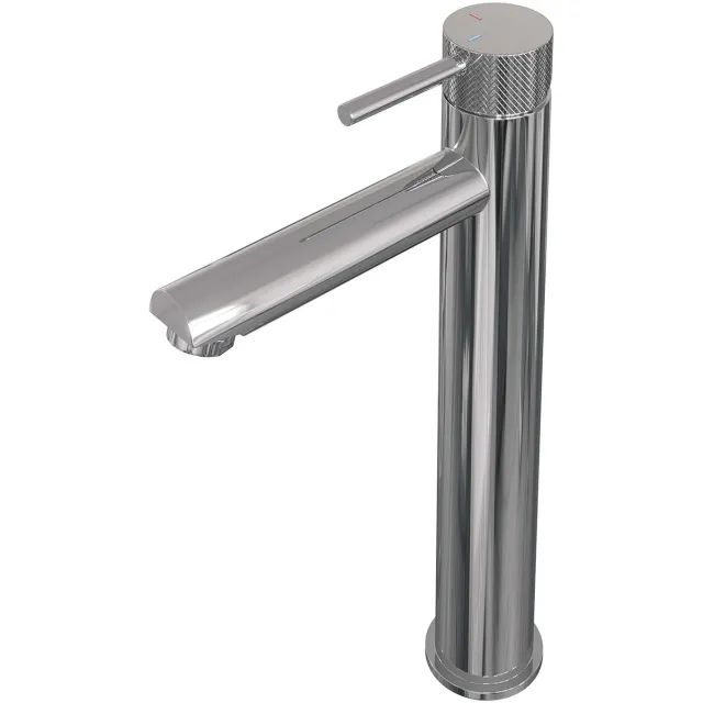 Brauer Wastafelmengkraan Brauer Chrome Carving Coldstart Opbouw Hoog Ronde Hendel Chroom