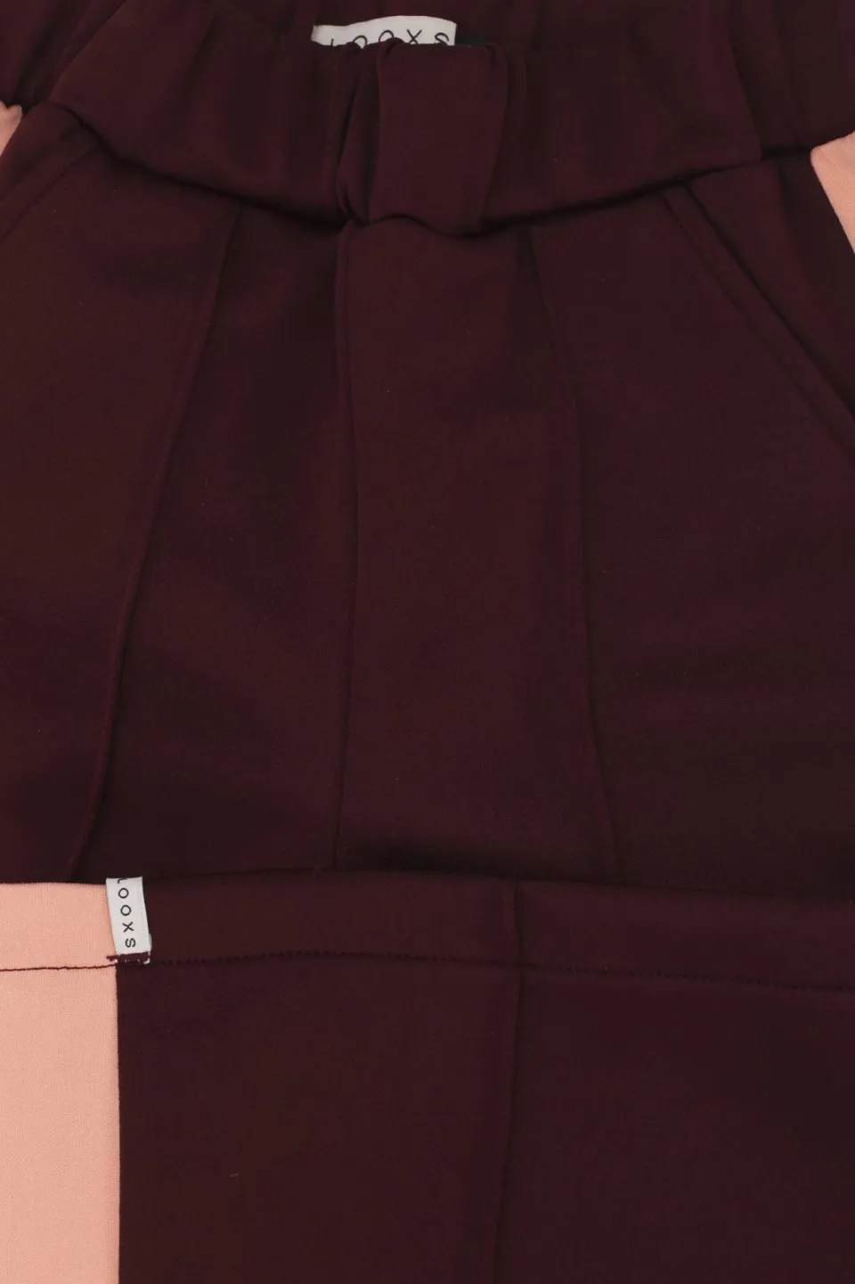 LOOXS little relaxed fit sweatpant donkerrood, foto 8