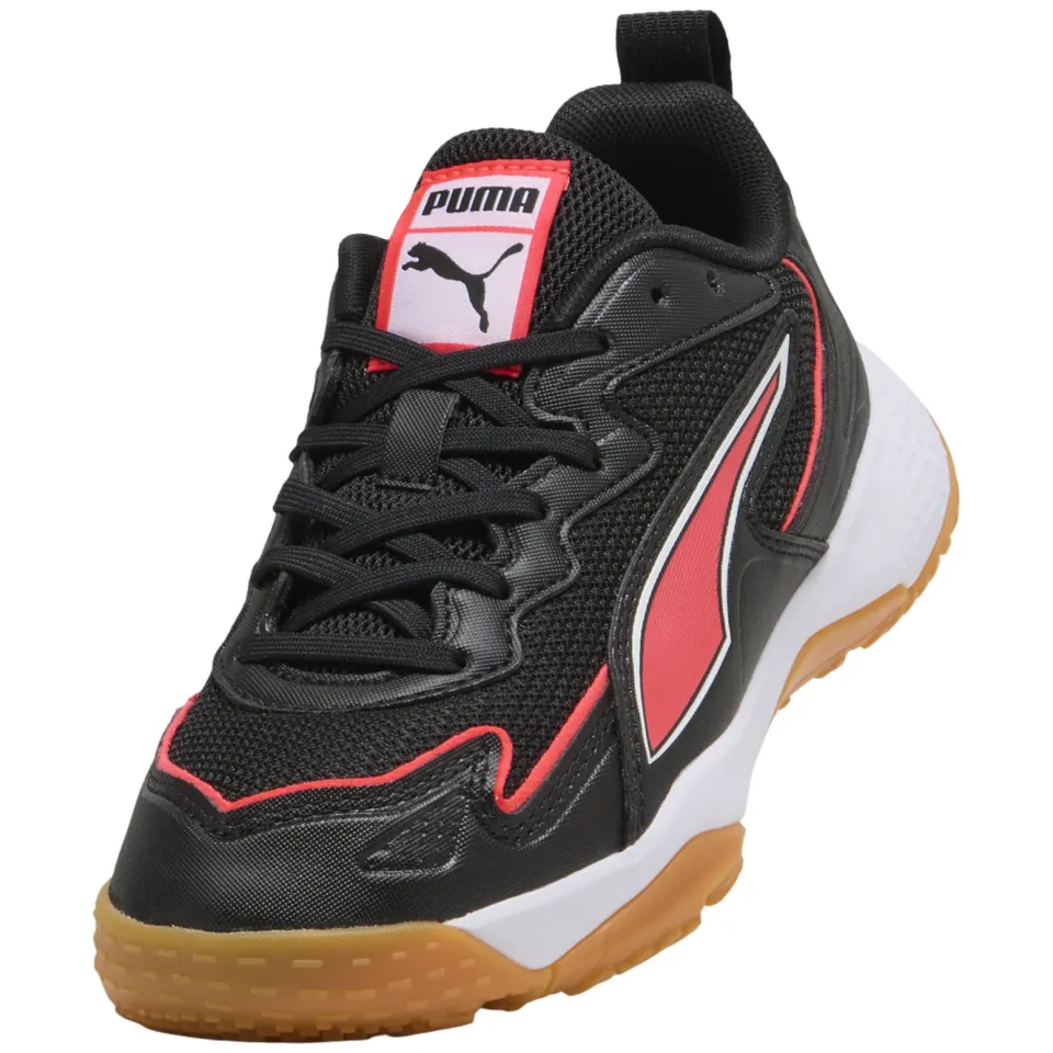 Puma Solarflash junior imitatieleren voetbalschoenen - zwart/rood, foto 5