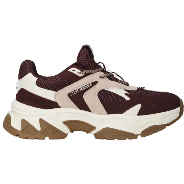 Steve Madden Ample chunky leren sneakers Bordeaux