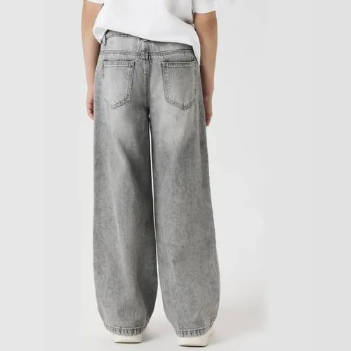 NAME IT KIDS wide leg jeans NKFROSE light grey denim, foto 3