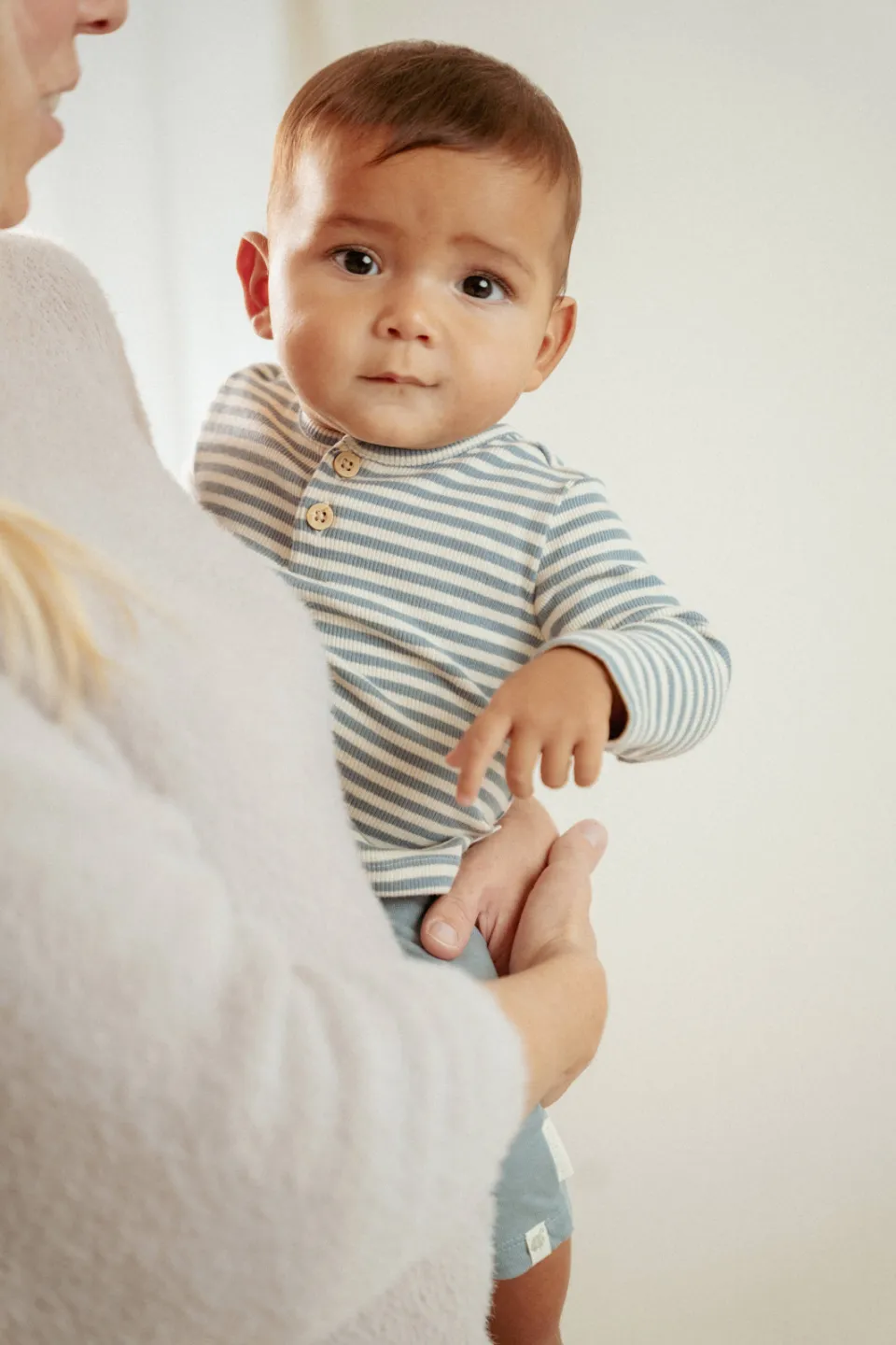 Little Dutch longsleeve blauw Blauw/offwhite