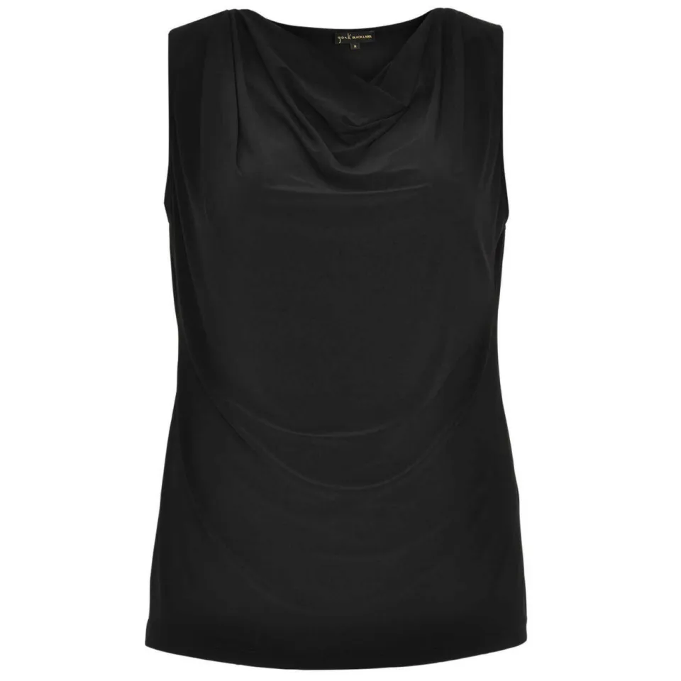 Yoek Top watervalhals | Zwart, foto 3