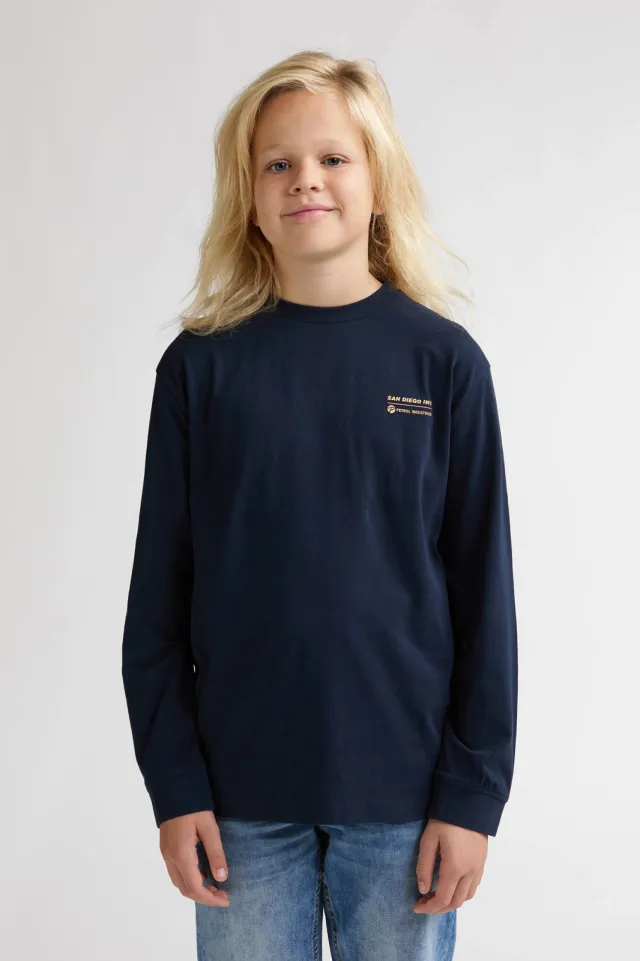 Petrol Industries longsleeve donkerblauw