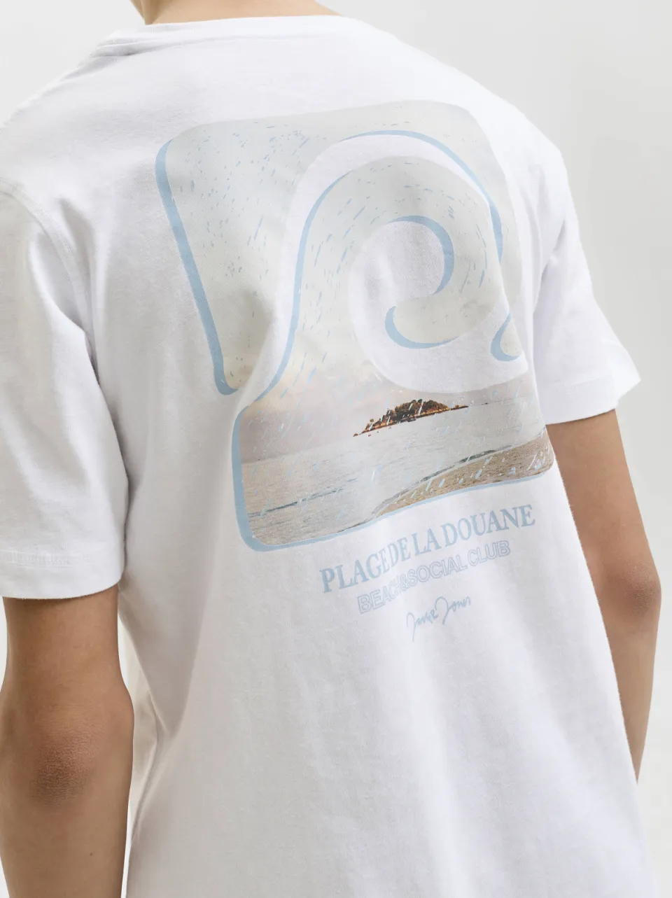 Jack & Jones t-shirt met backprint wit, foto 7