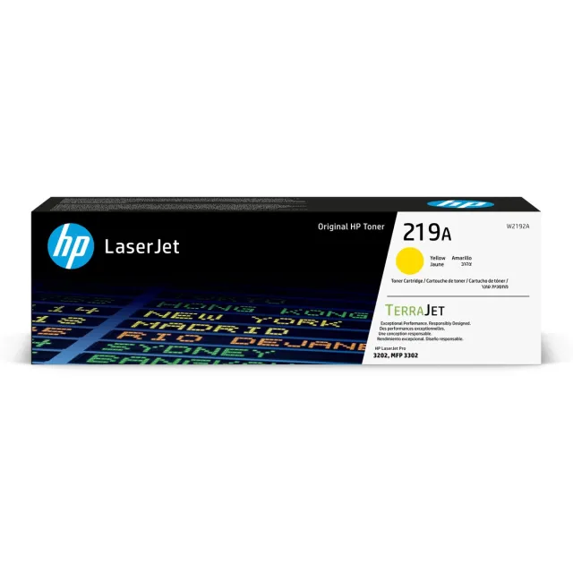 Hp 219A tonercartridge geel