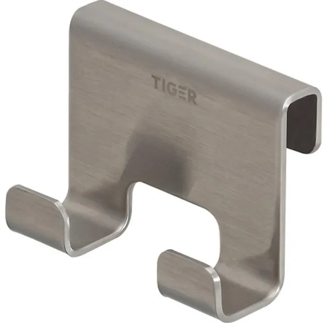 Tiger Handdoekhaak Voor Douchecabine Tiger Caddy 6-8 mm RVS Geborsteld