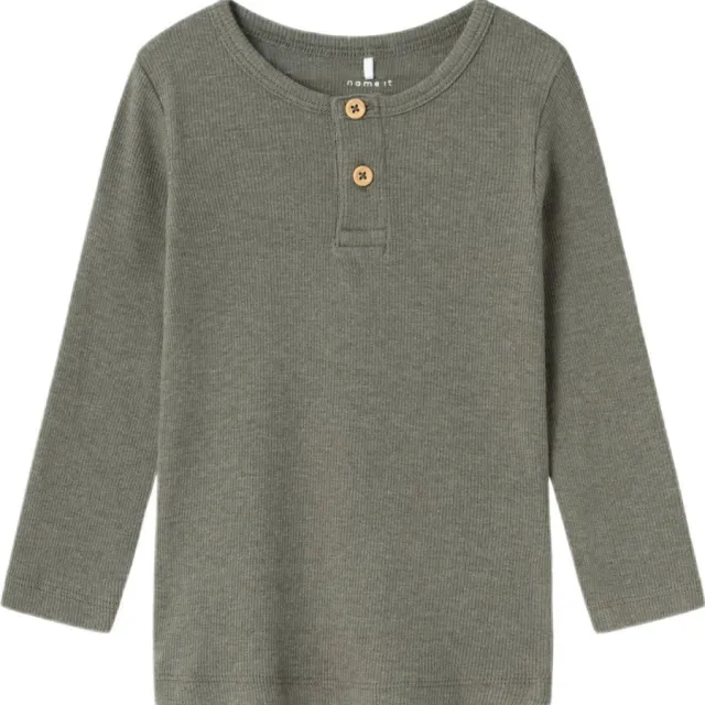 NAME IT MINI NMMKAB longsleeve olijfgroen