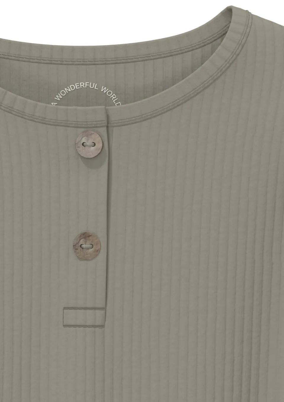 S.Oliver longsleeve met knoopjes groen, foto 3