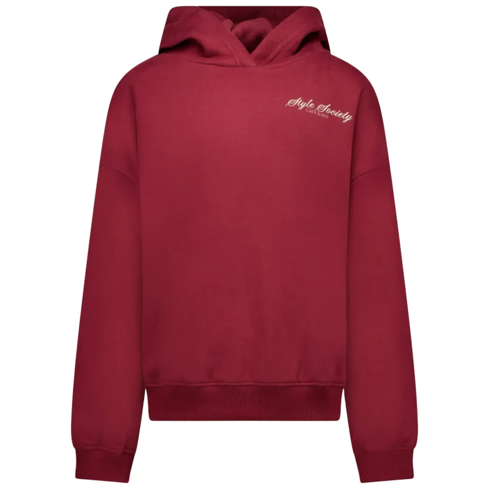 Cars hoodie met backprint - donkerrood, foto 2