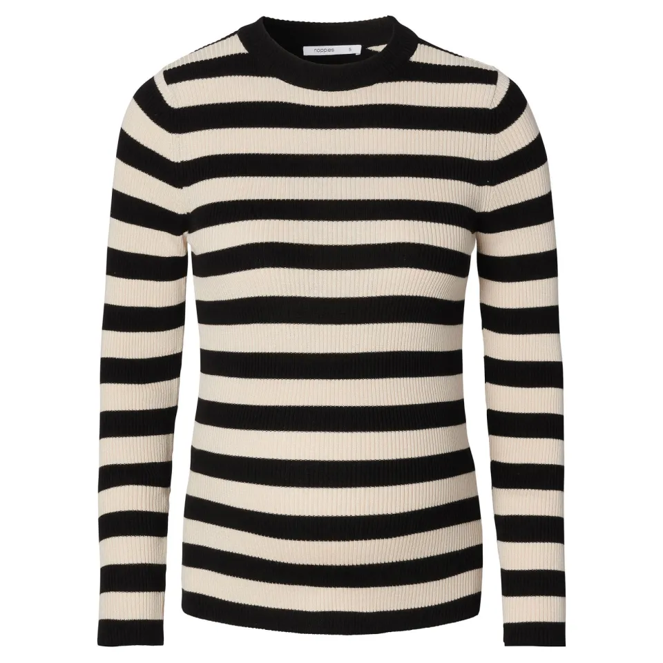 Noppies maternity gestreepte longsleeve zwart, foto 2