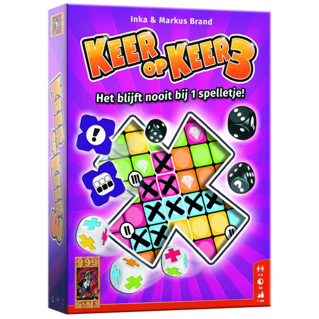 999 Games Keer op Keer 3 dobbelspel, foto 2