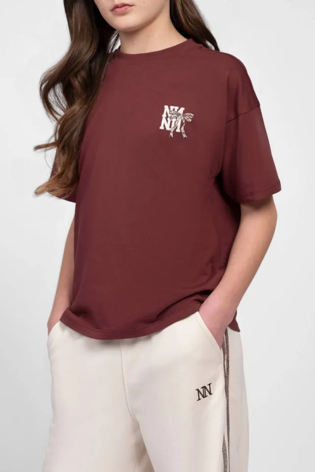 Nik & Nik T-shirt donkerrood