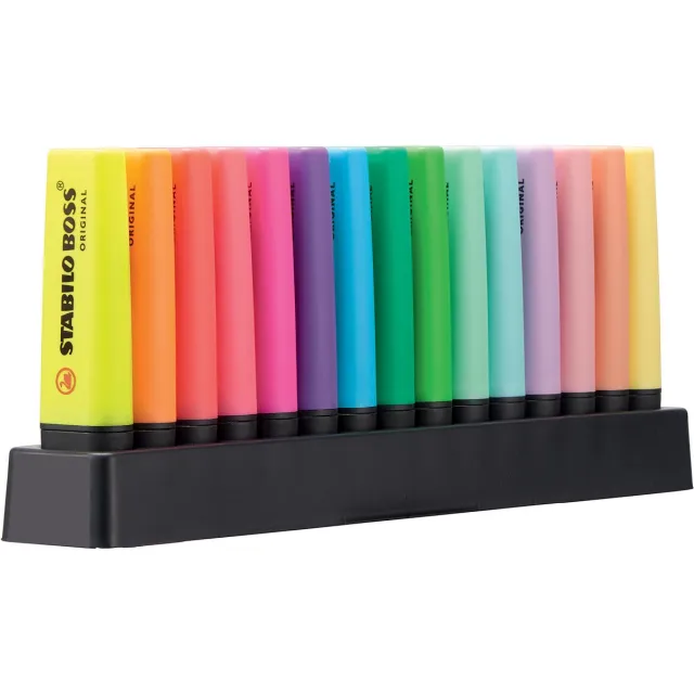 Stabilo Markeerstift stabilo boss original 70/15 assorti Deskset