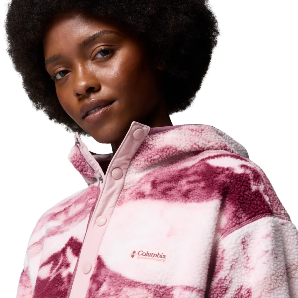 Columbia Helvetia™ II fleece hoodie - donkerood/wit/roze, foto 2