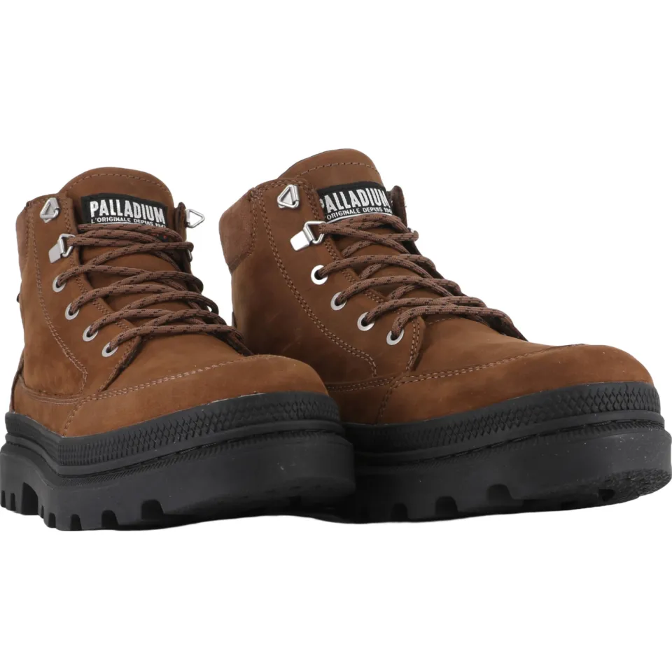 Palladium Pallatrooper Cuff WP+ leren veterboots met profielzool - cognac, foto 4