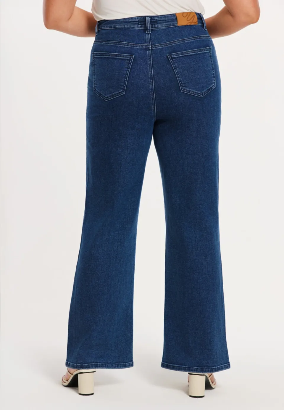 Yoek high waist wide leg jeans medium blue denim, foto 5