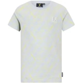 Retour Jeans T-shirt lichtgrijs met all-over print