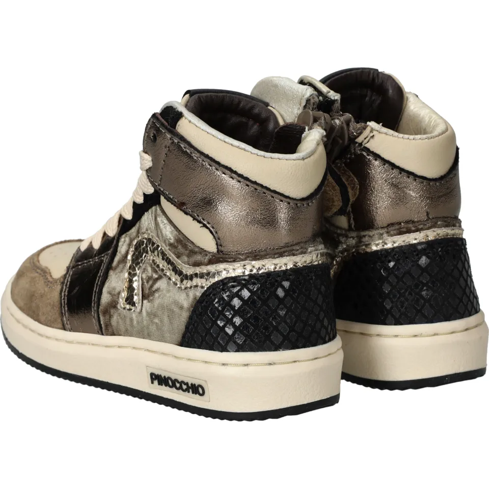 Pinocchio P1765 hoge sneakers taupe, foto 5