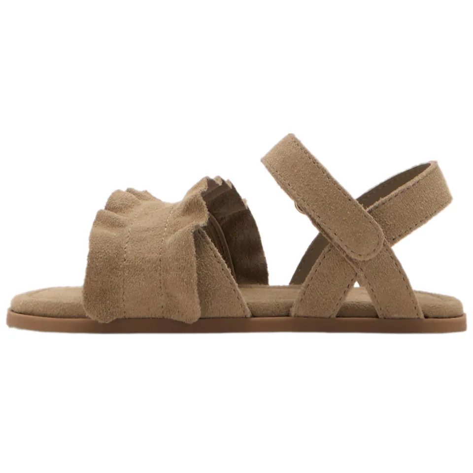 Mango Kids leren sandalen bruin, foto 4