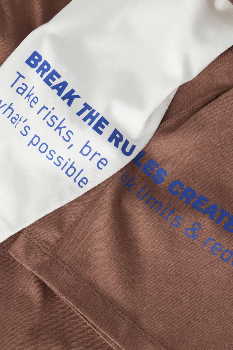 NAME IT KIDS longsleeve met tekst roodbruin, foto 5
