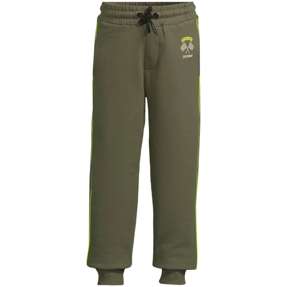 Orange Stars fleece joggingbroek Alec khaki, foto 2