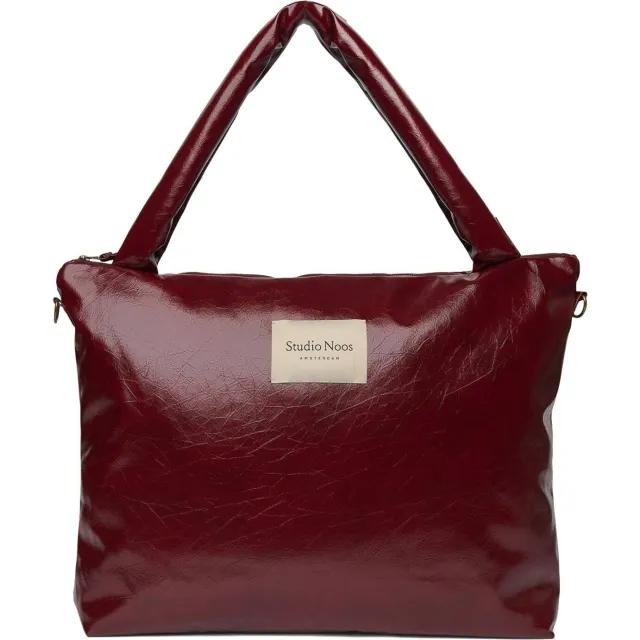Studio Noos Luiertassen Vegan Leather Diaper Bag Bordeaux - One size