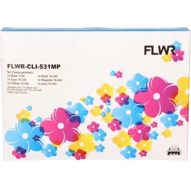 FLWR Canon PGI-530 / CLI-531 Multipack zwart en kleur (Huismerk (compatible))