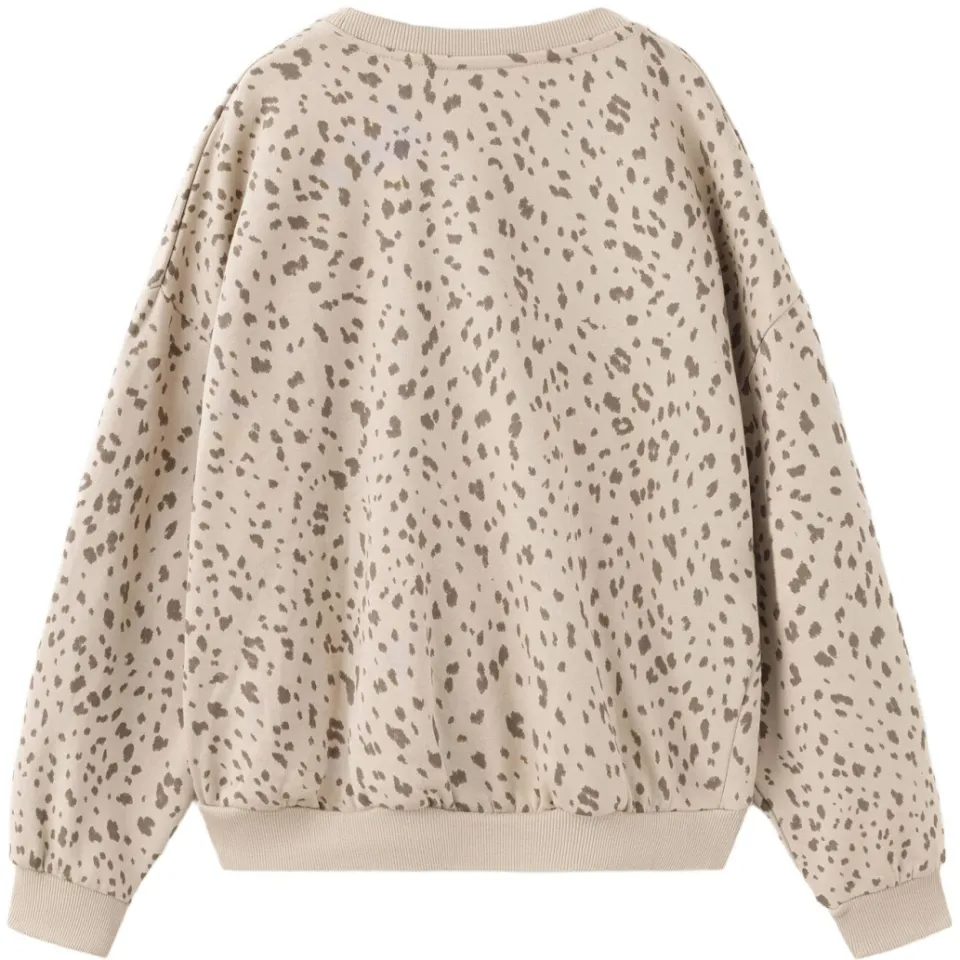 Mango Kids sweater met panterprint - pastelbruin, foto 2