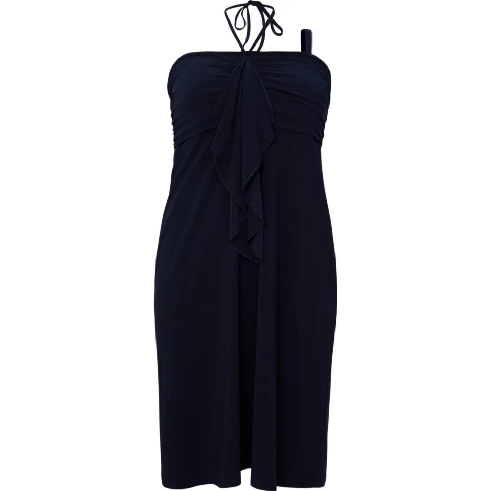 Yoek spaghettijurk donkerblauw blauw, foto 2