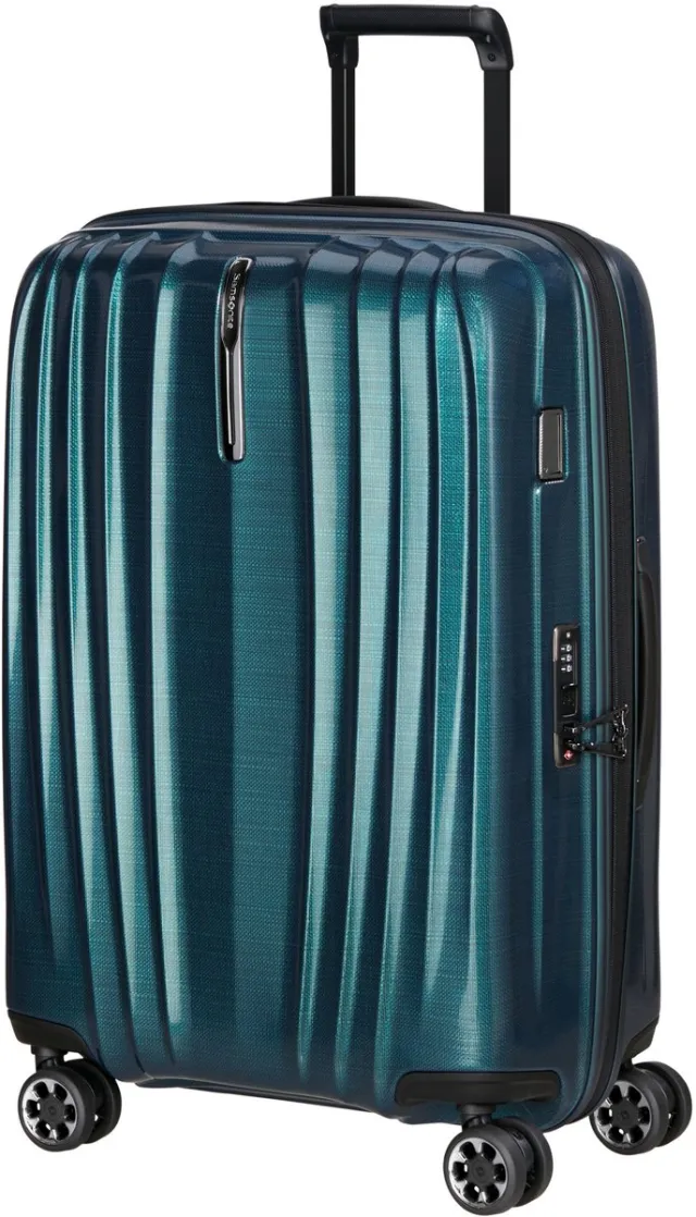 Samsonite lichtgewicht koffer - Nexis spinner 70x48x27/30 uitbreidbaar - Roxkin technologie - repairable We Care - Deep Petrol