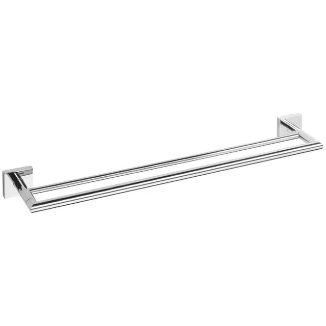 Sapho Dubbele Handdoekhouder Sapho X-Square Hangend 65x5.5 cm Chroom