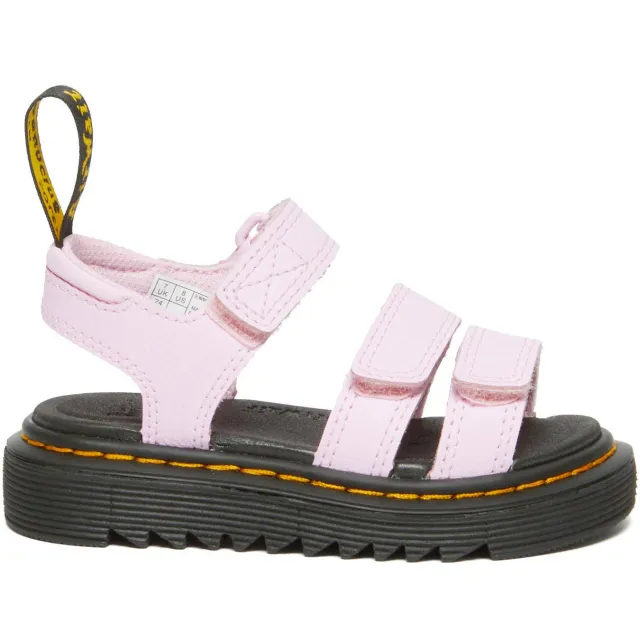 Dr. Martens Klaire T leren sandalen lichtroze