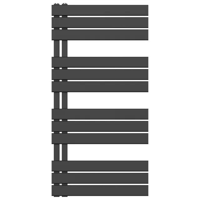 Boss & Wessing Handdoekradiator BWS Boss Links aansluiting 681W 120x60 cm Zwart