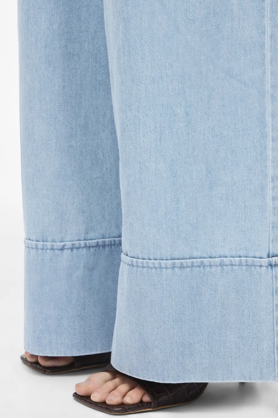 Rouge Edit Roufrancie Mae Rw Wf F/L Trouser/1 wide leg jeans light blue denim, foto 5