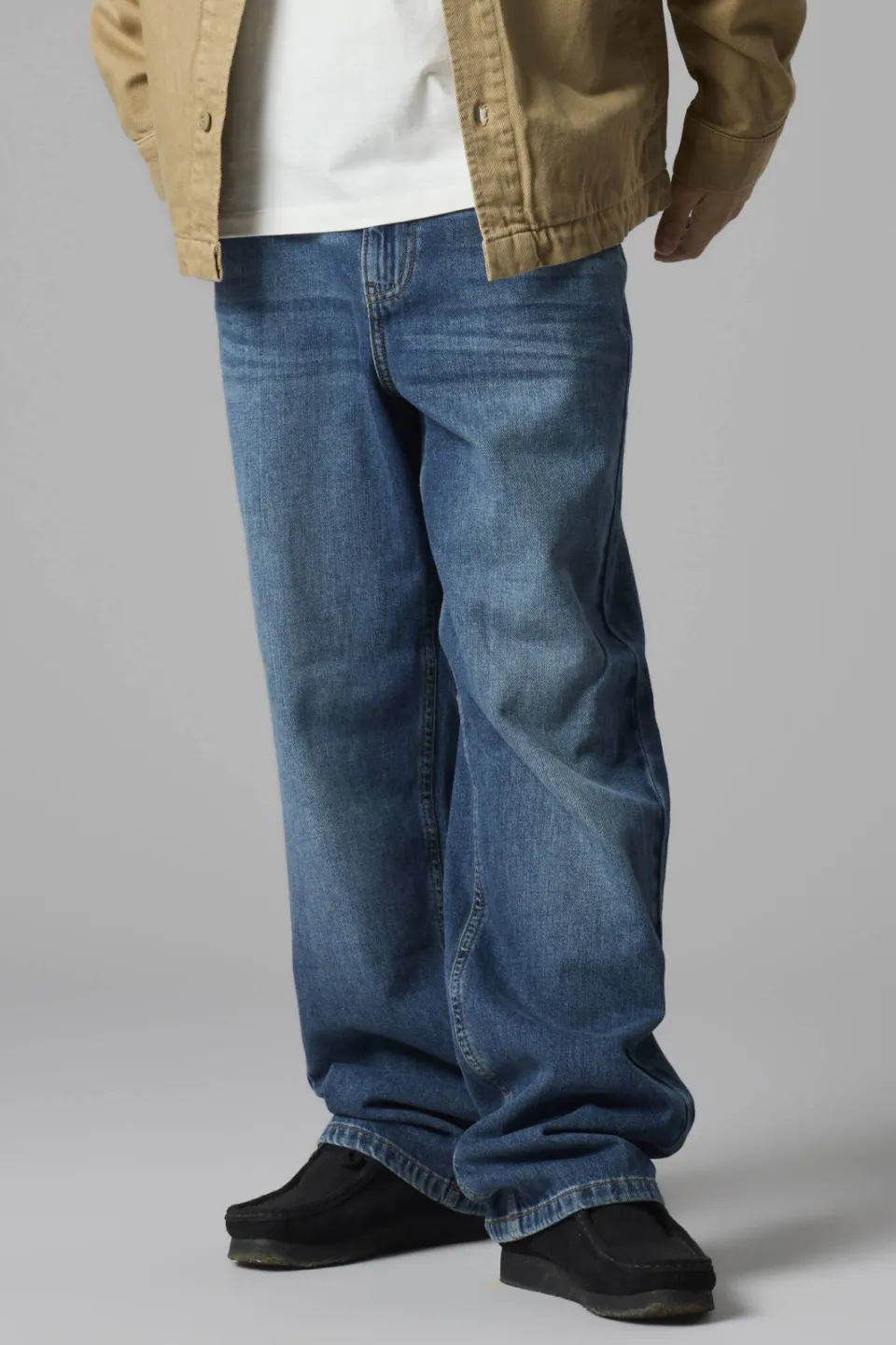 LMTD NLMBEX loose fit jeans - donkerblauw, foto 6